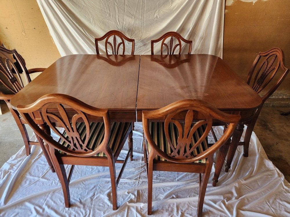 Antique Vintage  9 Piece Dining Room Set