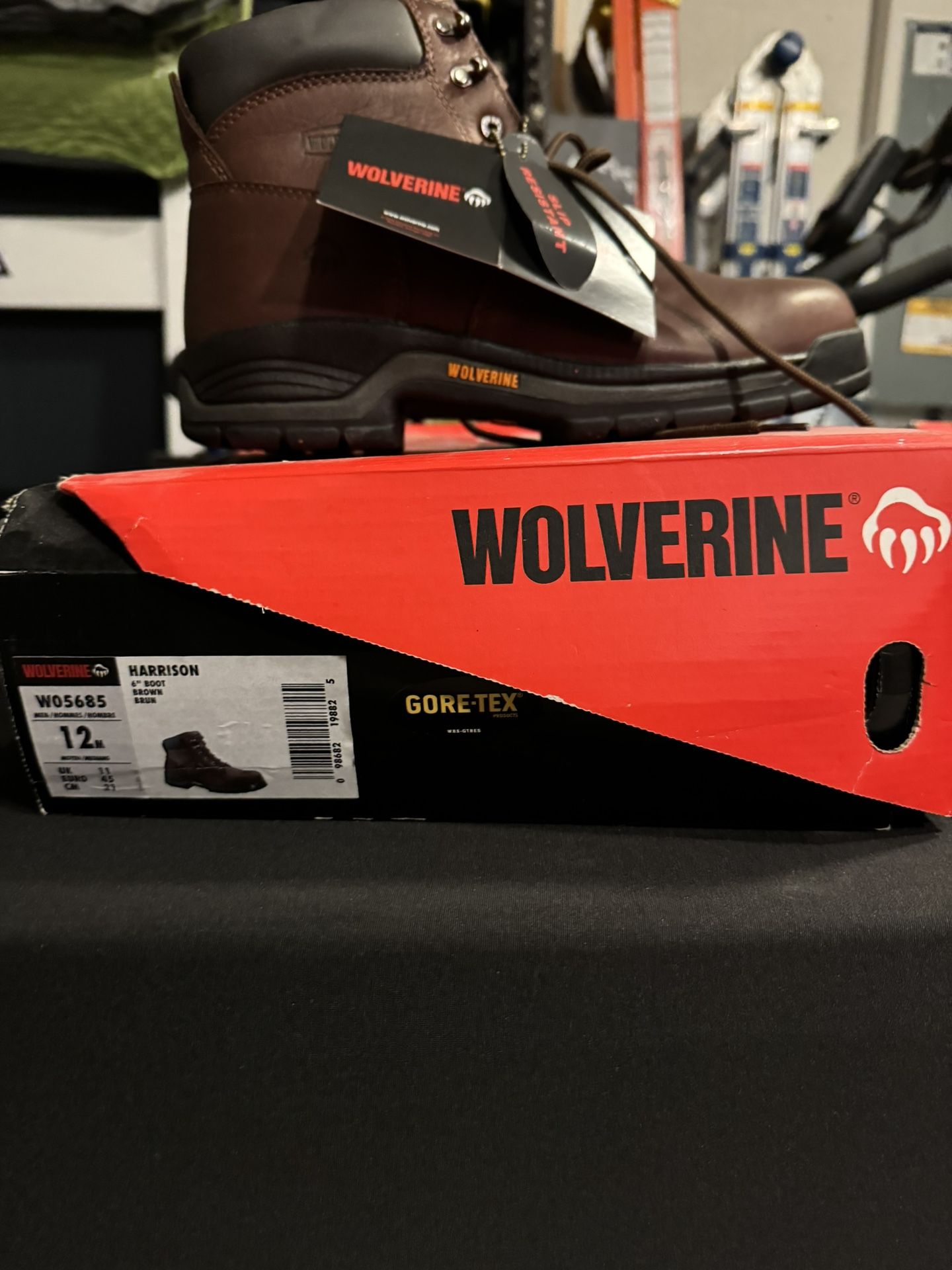 Wolverine Harrison Brown Work Boots Brand New 