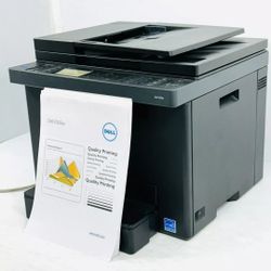 Dell E525W Color Laser Printer All-in-One 5 Page Copy Scan
