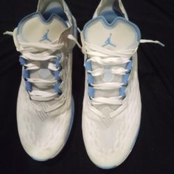 UNC Tar Heels Jordan Carolina Blue & White Running Shoes 