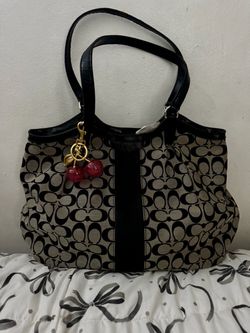 Y2k Coach Signature Stripe Devin Tote
