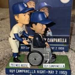 2014 Los Angeles Dodgers Roy Campanella and Pee Wee Reese Bobblehead 7/12/2014