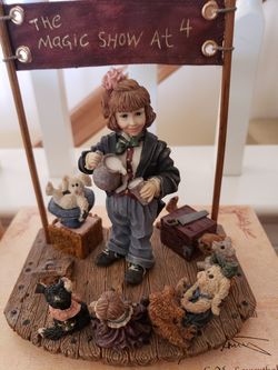 The Boyds Bear Collection Dollstone Limited Edition Yeaterdays Child The Dollstone Style # 3518 The Amazing Bailey " Magic Show at 4 " July # 207