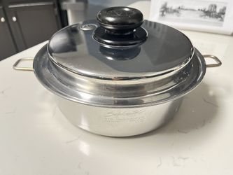 SALADMASTER HS-316Ti Titanium S/S 8.6” Handle Skillet Fry Pan w/Vapo Lid