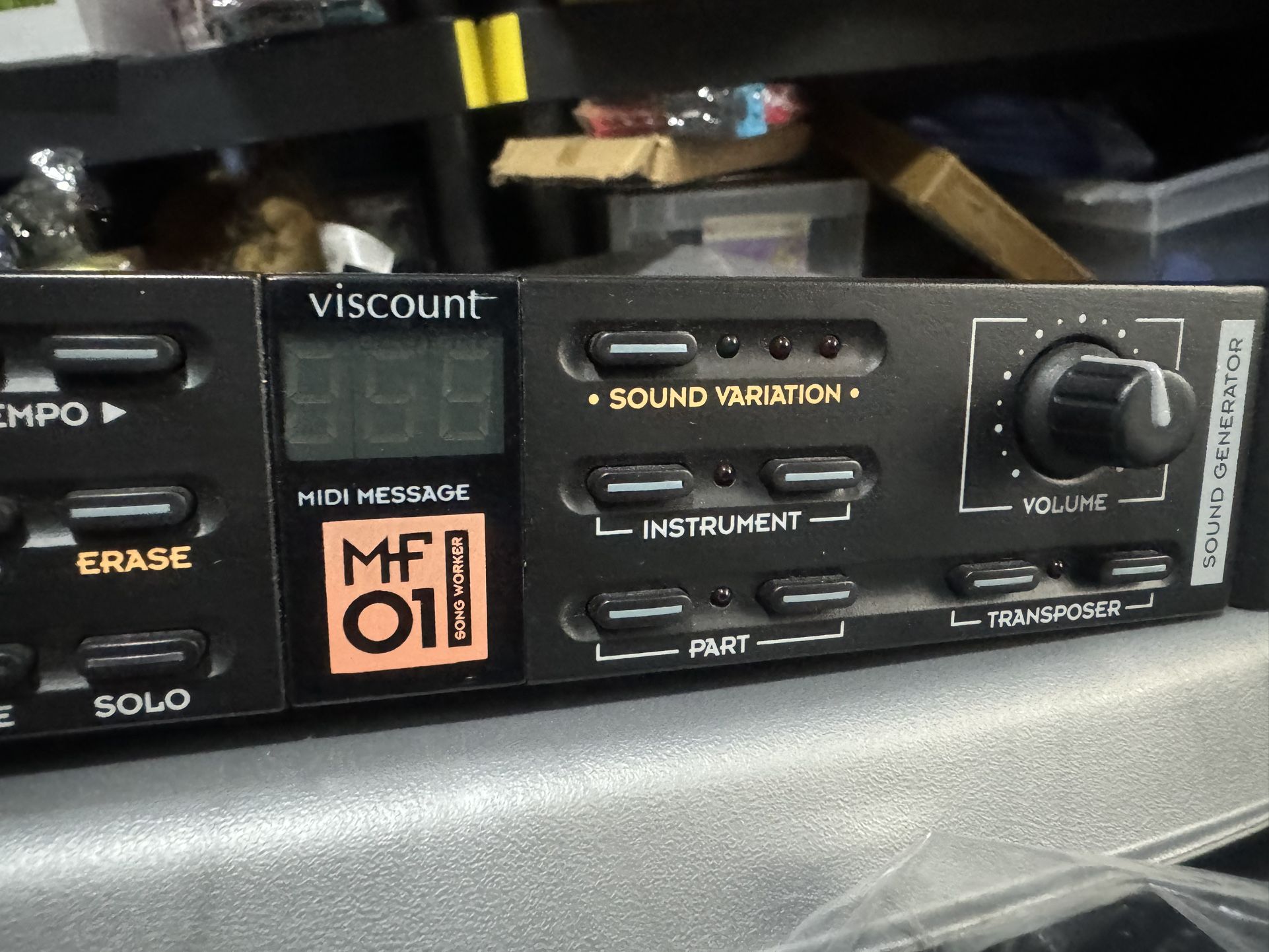 Vintage midi floppy disc reader player by viscount