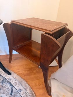 Antique Magazine Newspaper Table
