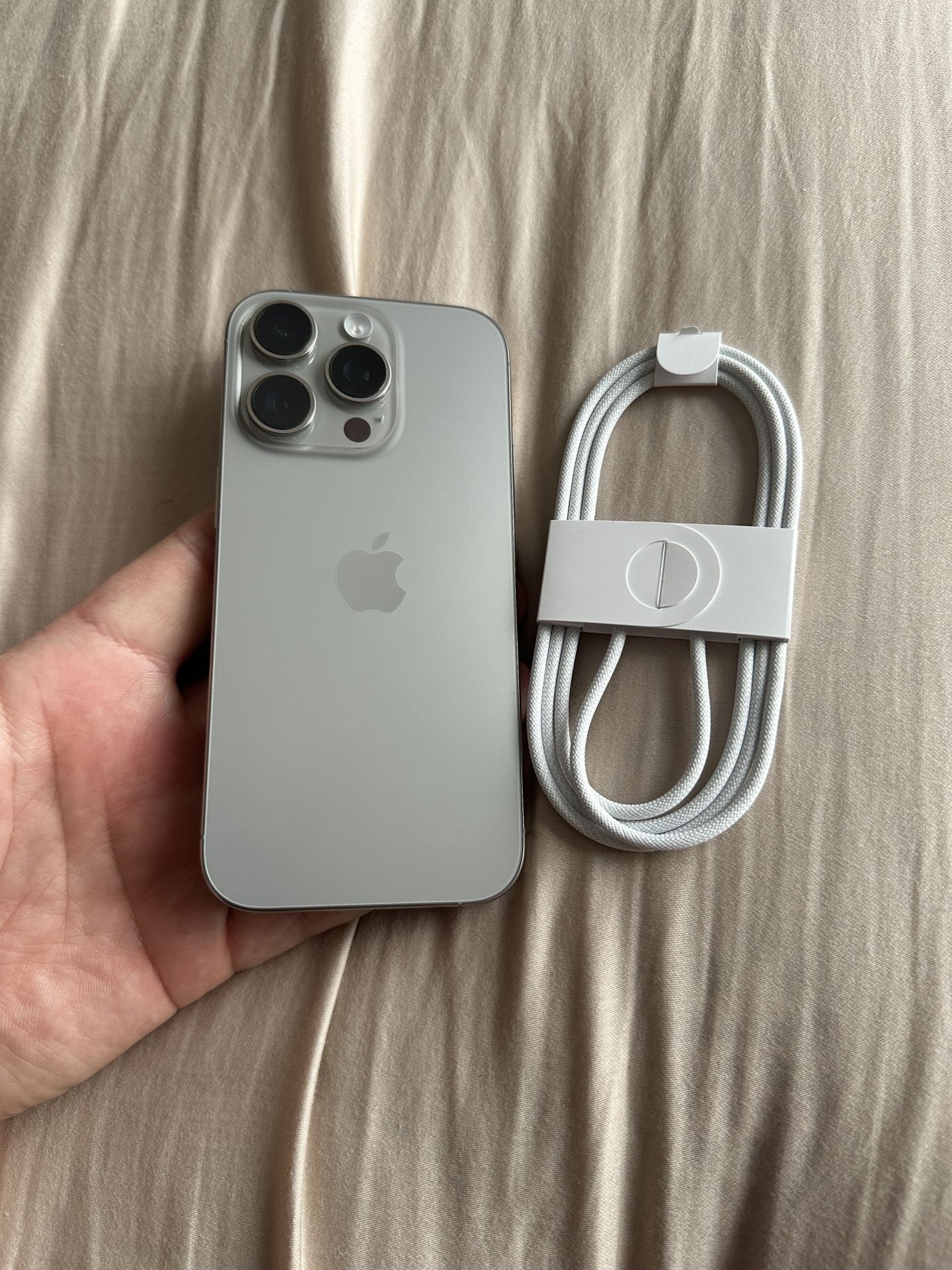 Selling iPhone 15 Pro 256GB AT&T Cricket Boost like New Natural Titanium Color