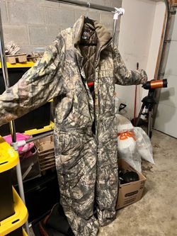 Guide Gear Men's Dry Waterproof Hunting Coveralls, Insulated Camo Hunt Overalls