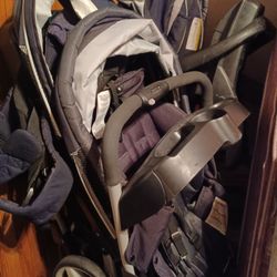 Stroller  Doble Con Un Portabebe.
