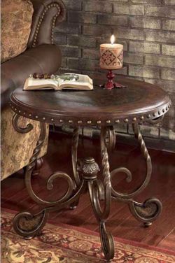 Round end table, side table,