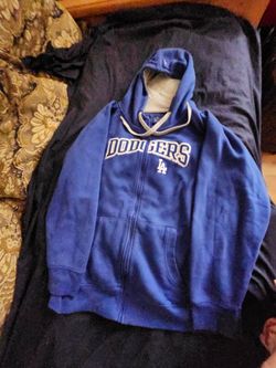 Antigua Los Angeles Dodgers Victory Full Zip Fleece Hoodie Men's 2XL
