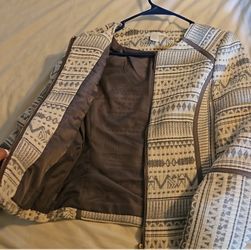 H&M CROP TOP Weave Jacket