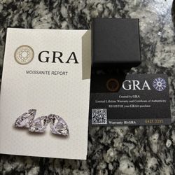 Moissanite Stud Earrings w/ GRA Certificate – Brilliant 