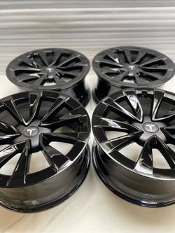 19” oem tesla model 3 factory wheels 19 inch gloss black rims Tesla 3 powder coat
