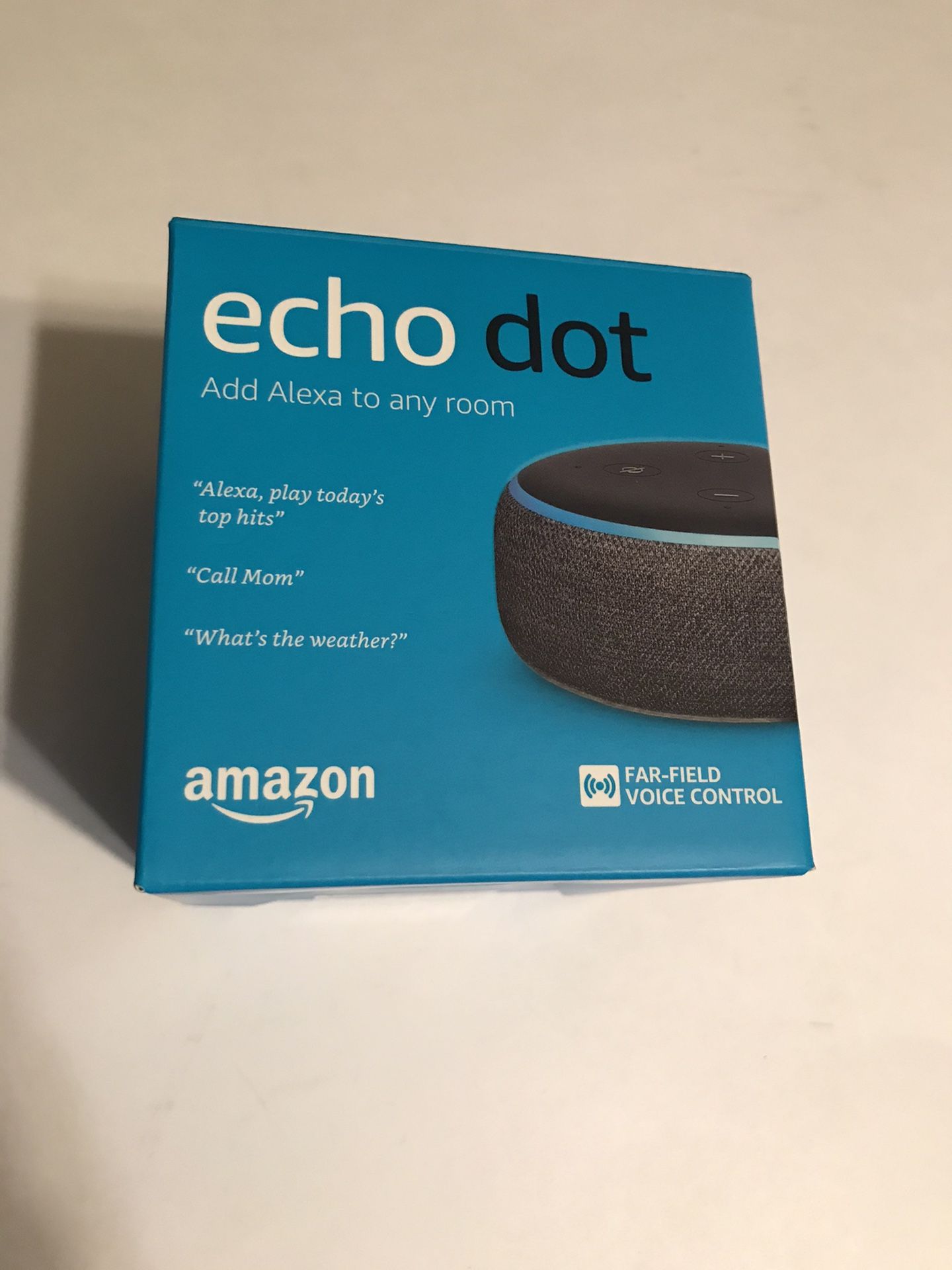 Amazon Echo Dot 3RD Generation With Power Cord In Original Box Tested Working