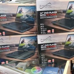 14" Screen Portable DVD/ TV BOTH. USB PORT. ANTENNA AND REMOTE INC
