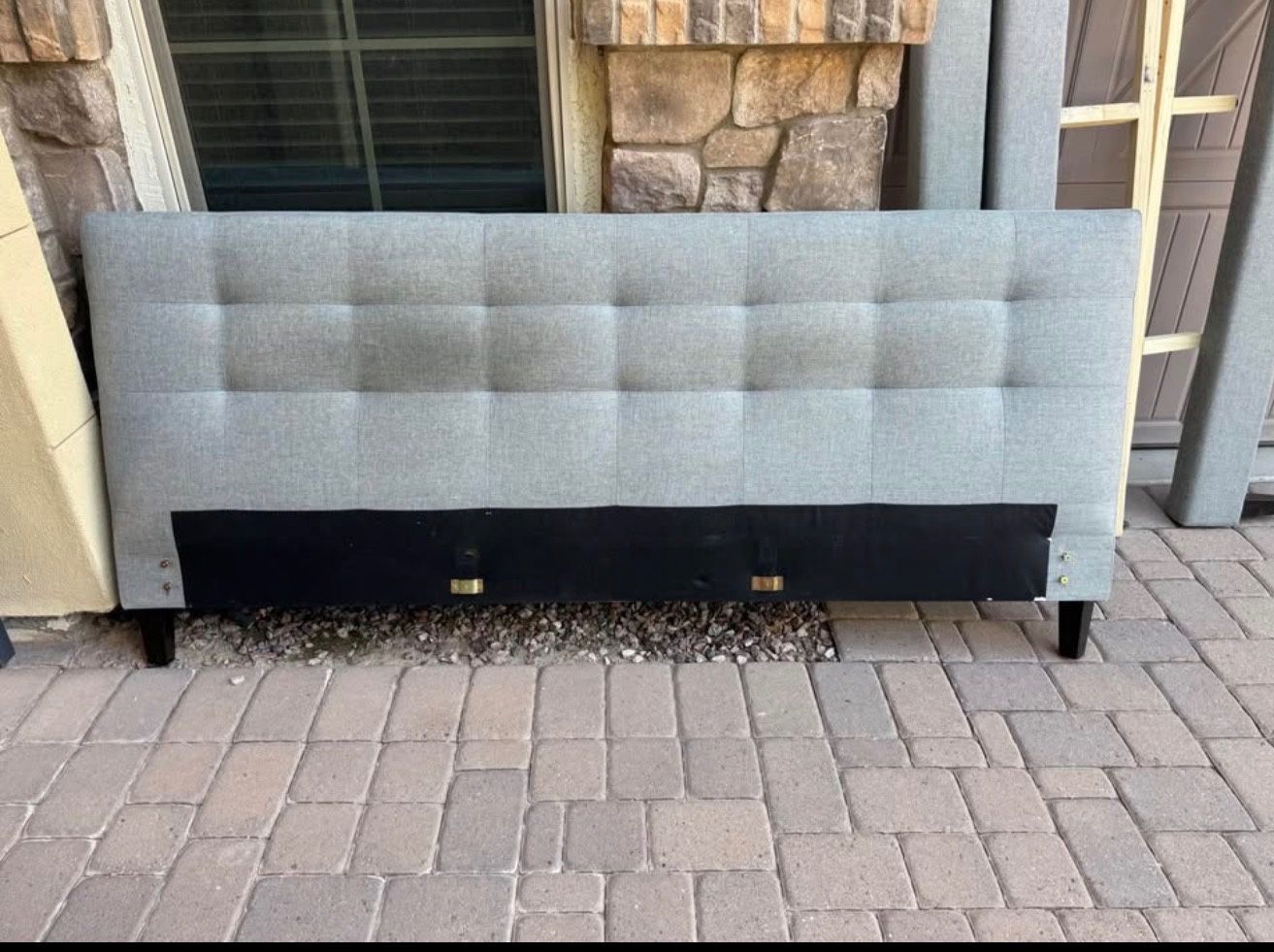 Grey King Bed Frame