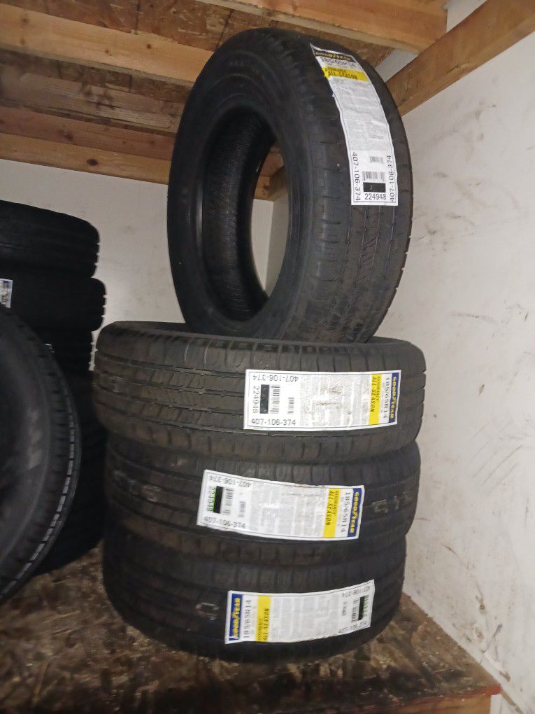 New goodyear 185/65R14 set of 4 tires