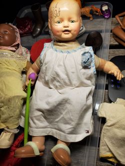 Antique 1920s Horsman "Baby Dimples" Composition Doll — 15" E.I.H. Co. Mark TLC / Repair
Item Specifics:Brand: E.I. Horsman Co. Inc.Character/Model: B