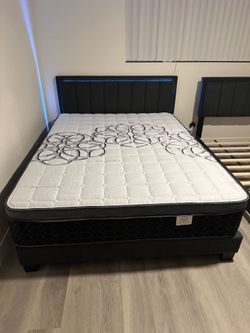 Queen Size Mattress Pillow Top New bedframe sold separately