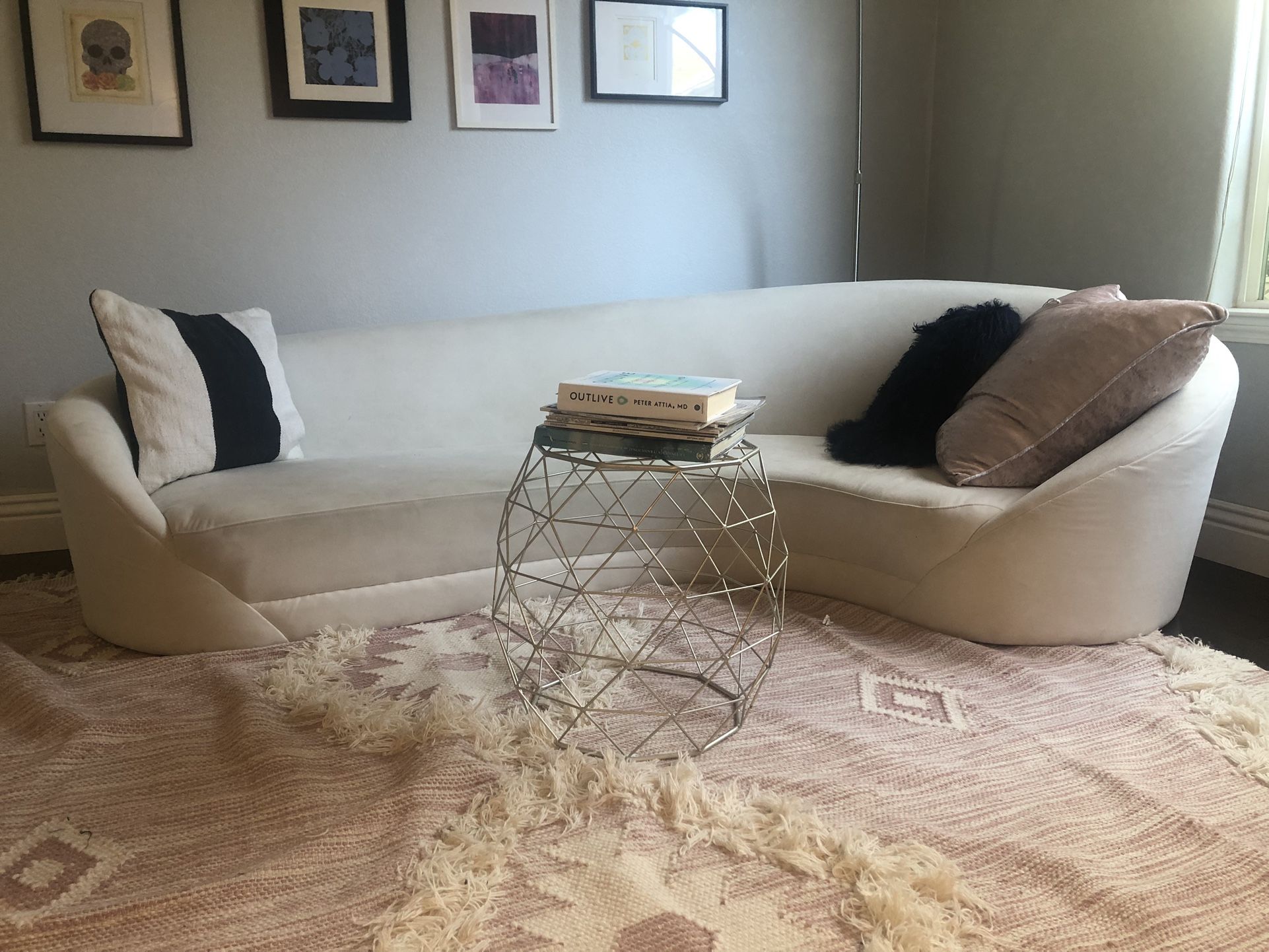 Kidney shape sofa