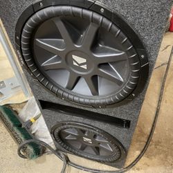 KICKER CVR 15 Inch Subwoofers In Perfect Condition 