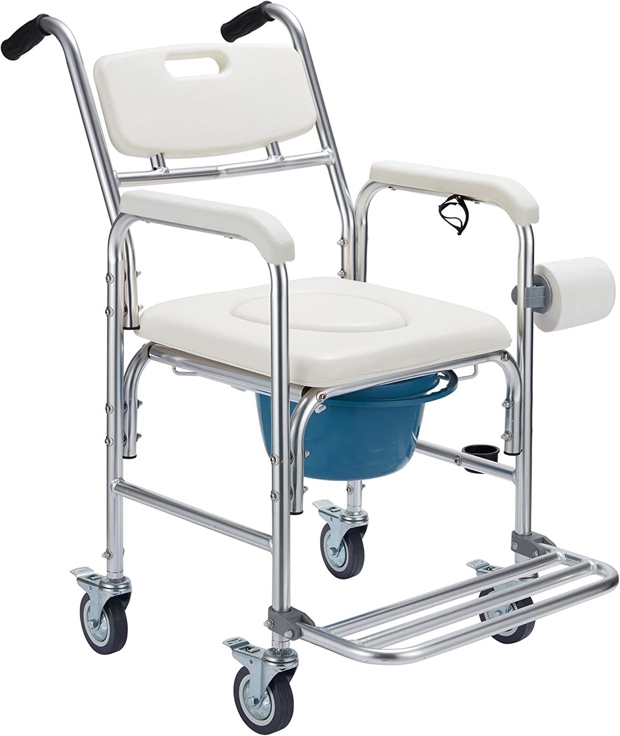 HABUTWAY 4 in 1 Bedside Commode Chair,