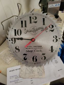 Saw Blade Clock