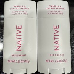 Native Deodorant Vanilla & Cactus Flower 2ct