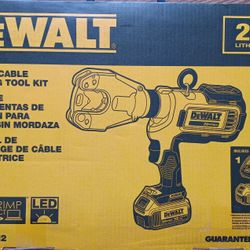 Dieless Cable Crimping Tool Kit 20v Dewalt NEW 