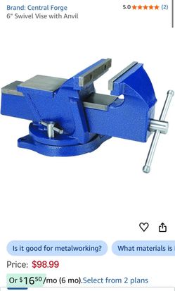 $40 6” VISE General Forge