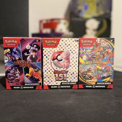 Pokemon- 3 Bundles (151, Destined Rivals, Mega Evolution)