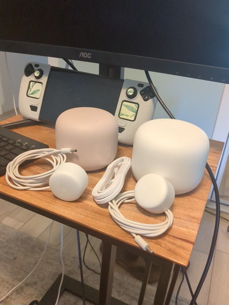 Google Google Nest Wifi H2D Router Mesh (White) With Wifi Point - Sand