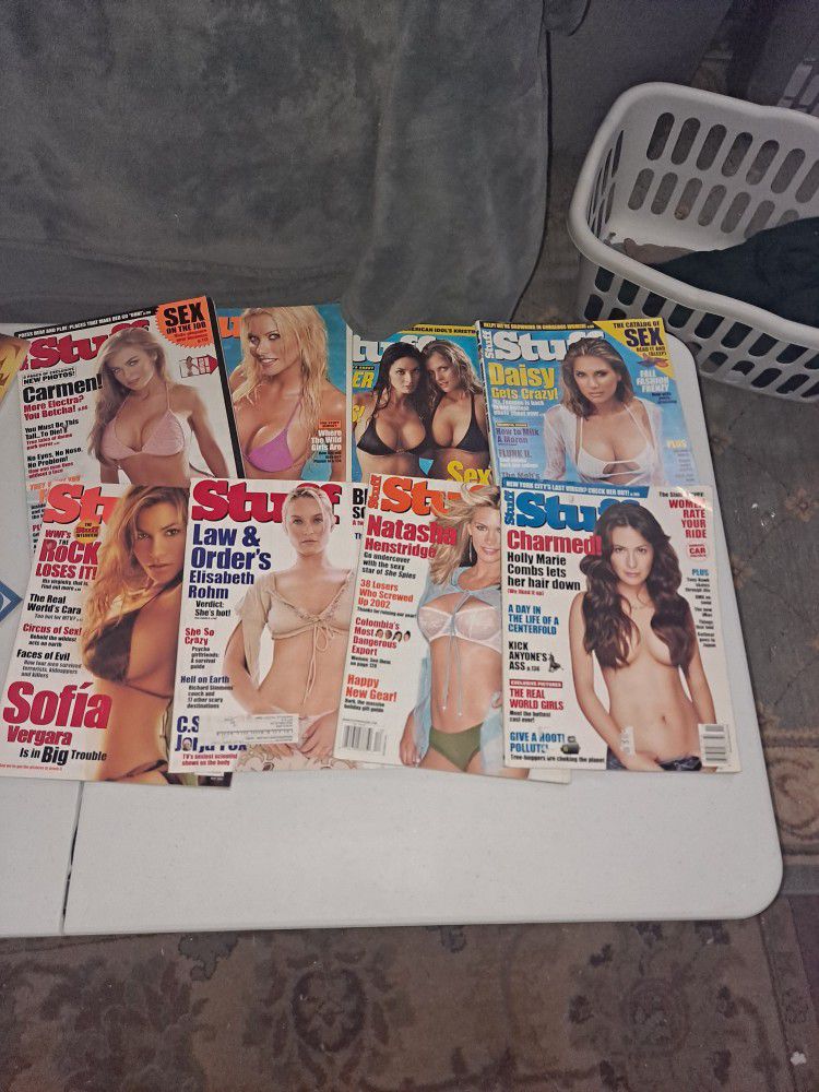 Lot of 8 Stuff Magazines Retro 