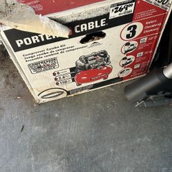 Porter Cable Compressor Combo Kit $100