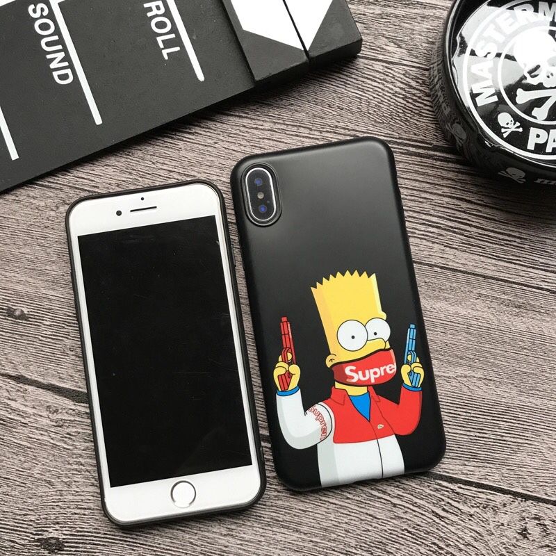 Bart Simpson Supreme iPhone 13 Mini Pro Max Cases - CaseMango