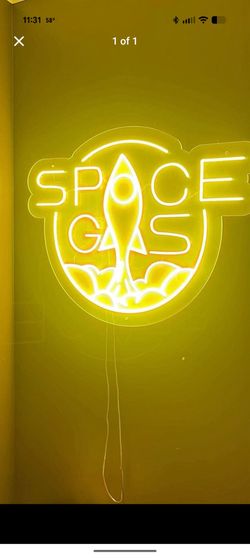 Brand New - Space Gas Brand LED Signage - Space Force, Astronaut, America