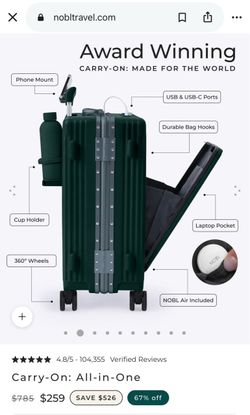 Nobl Carry-on luggage NEW
