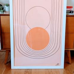 Retro Bauhaus Framed Art Print - Poster Size 
