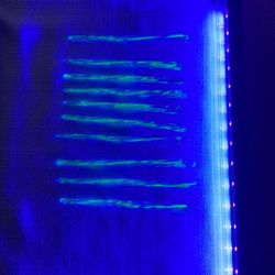 Uranium Glass Tree Ornaments. Rare