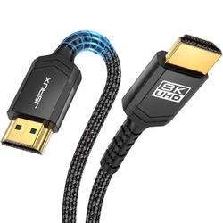 JSAUX Cables HDMI 2.1 8K 6 pies, de 48 Gbps 8K y 4K de ultra alta velocidad.