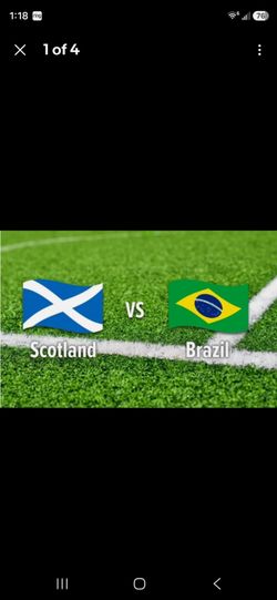 Two tickets FIFA Brazil vs. Scotland  Section 1