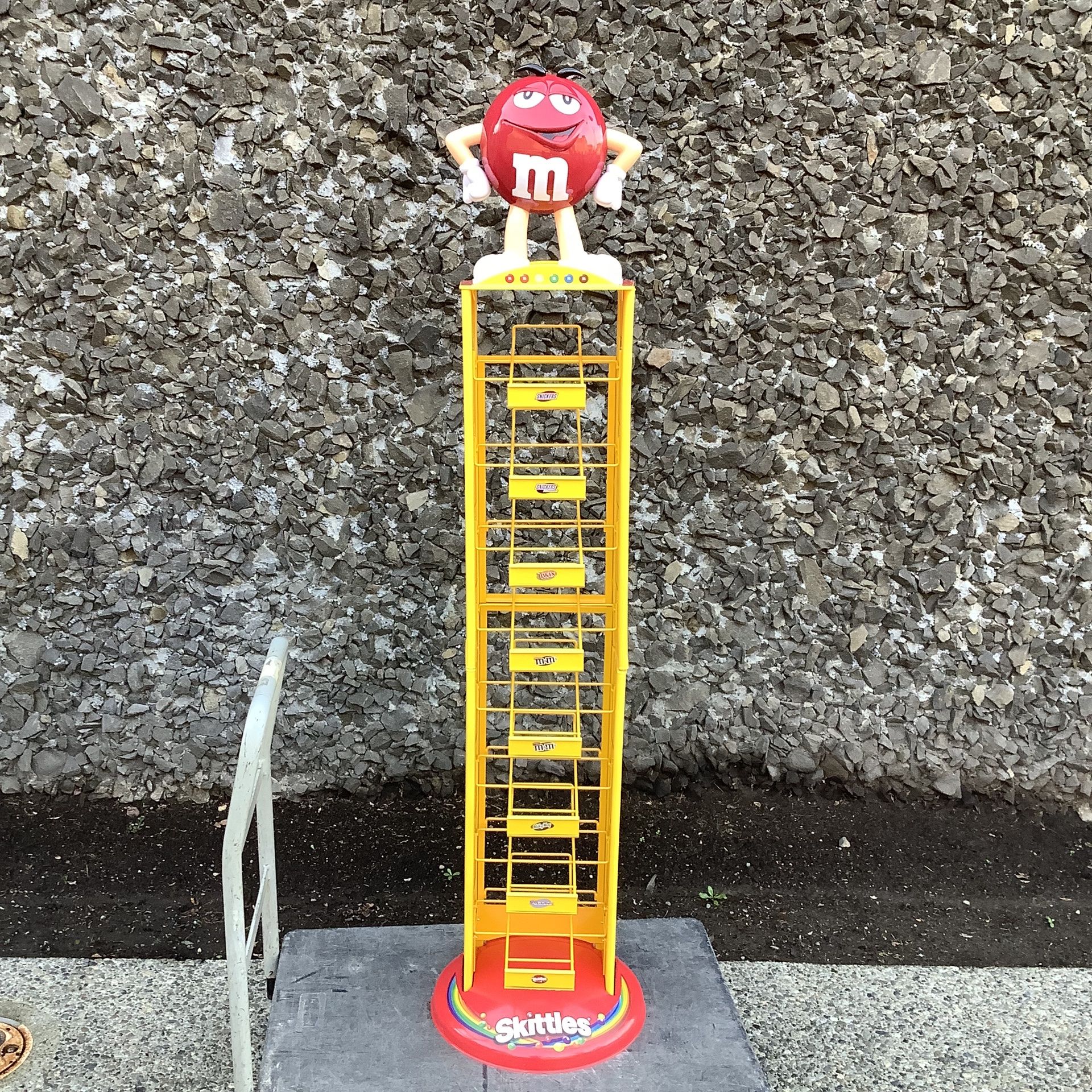 Original NOS M&M's Candy Display Rack Skittles / Twix / Snickers