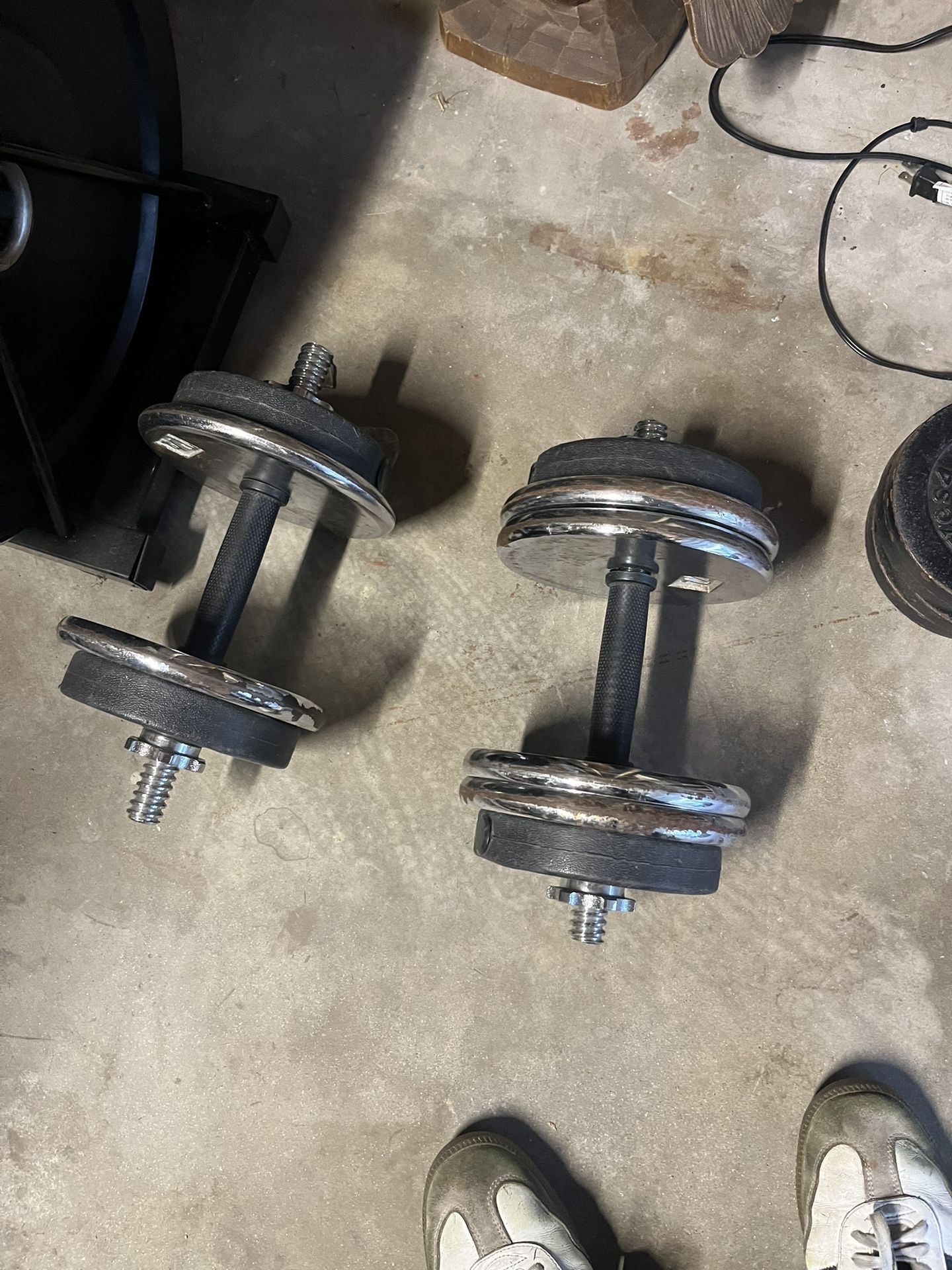 Adjustable Dumbbells + Weights 