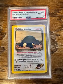 Rockets Snorlax psa8
