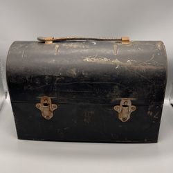 Vintage American Thermo Bottle with Metal Lunch Box 