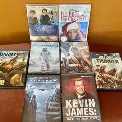 8 ASSORTED DVD’S (LIQUIDATING)