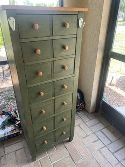 sage green tall dresser Oakham 4-Drawer Dresser, Desert Sage main image 0