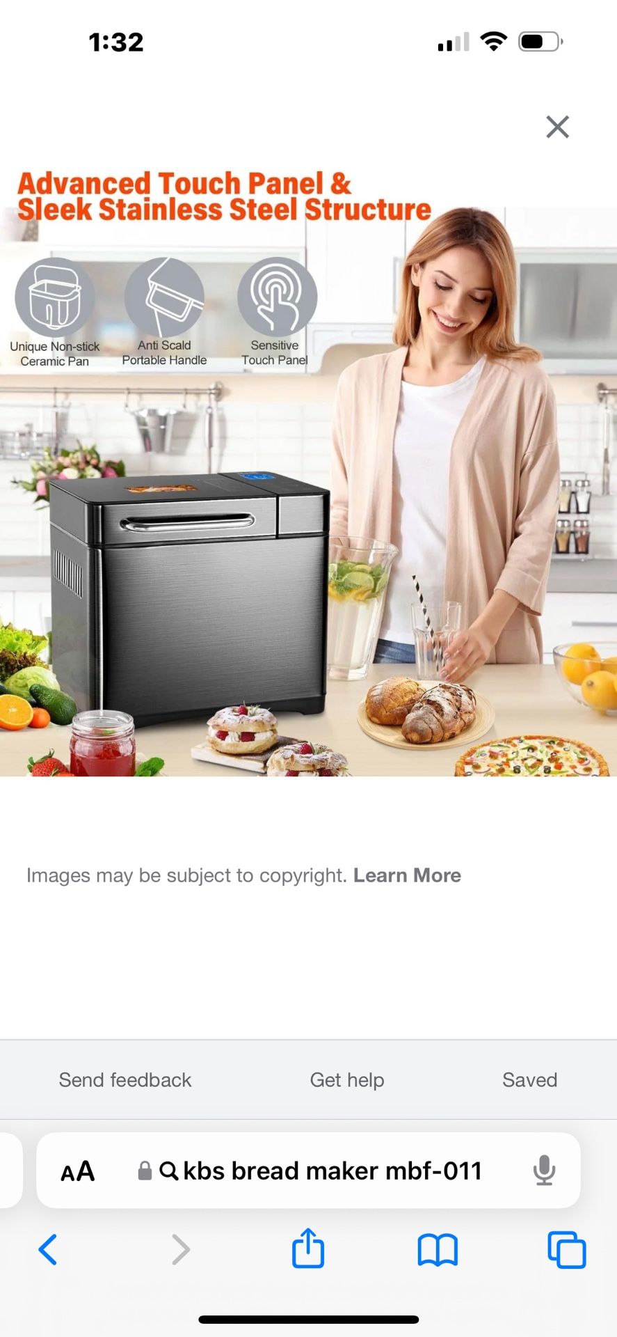 KBS HEALTHY AND FRESH BREAD MAKER
