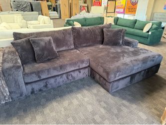 Brown deep comfy sectional (marked way down!)